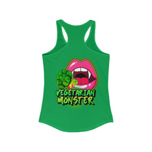 Load image into Gallery viewer, Women&#39;s Racerback Tank VEGETARIAN MONSTER
