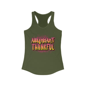 Women's Racerback Tank ABUNDANT THANKFUL