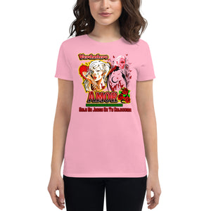 Women's short sleeve t-shirt Verdadero Amor