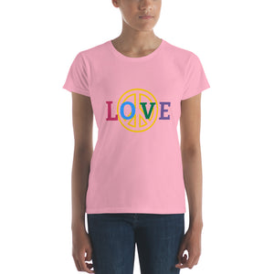 Love Peace Women’s fitted t-shirt