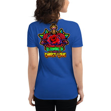 Load image into Gallery viewer, Women&#39;s short sleeve t-shirt Blooming Christ Love
