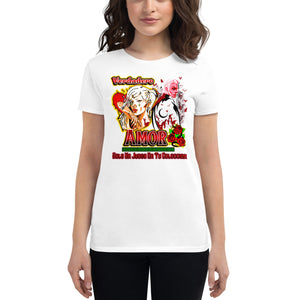 Women's short sleeve t-shirt Verdadero Amor