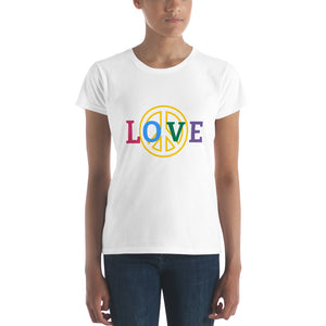 Love Peace Women’s fitted t-shirt